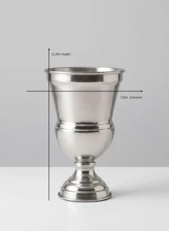 Silver Urn Metal Vase