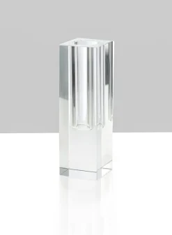 Square Glass Crystal Bud Vases