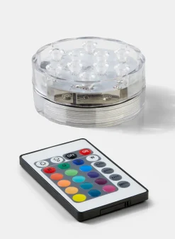 Submersible Multicolor LED Light With Remote, Set of 2