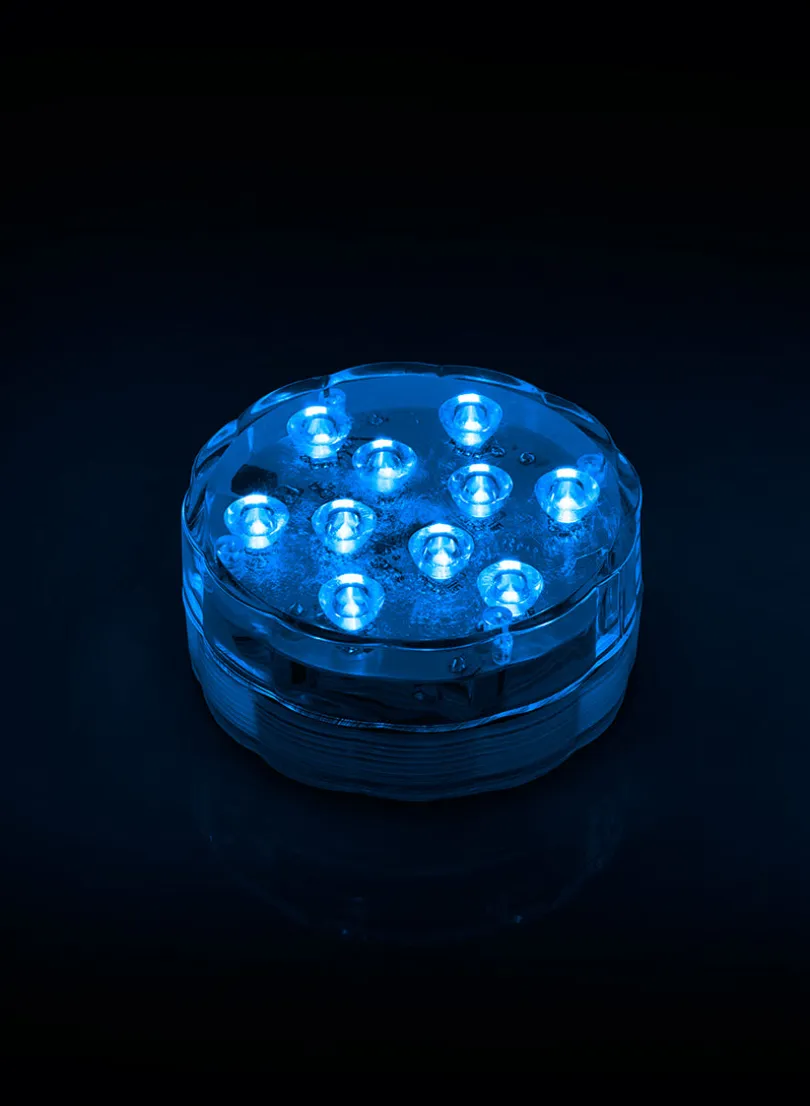 Submersible Multicolor LED Light With Remote, Set of 2