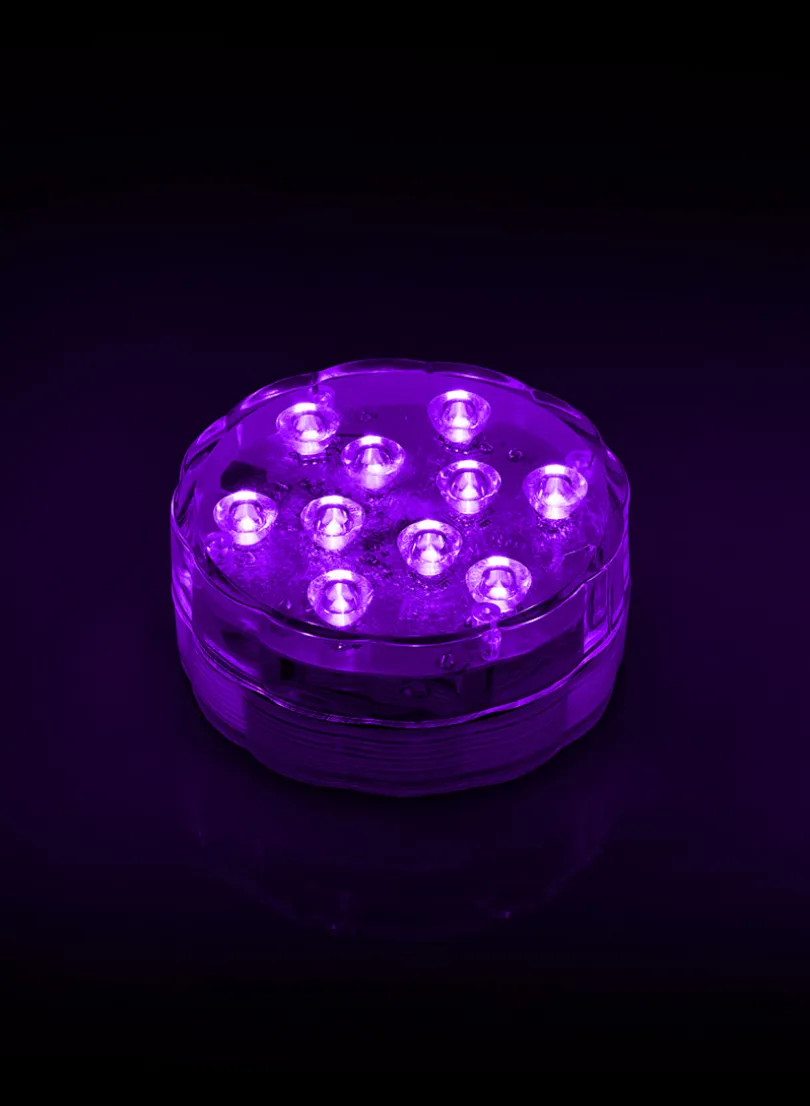 Submersible Multicolor LED Light With Remote, Set of 2