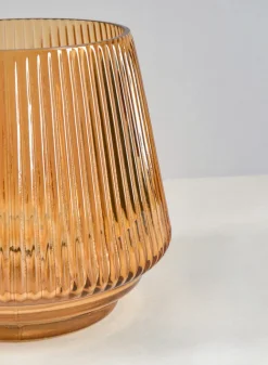 Tropez Amber Glass Vase