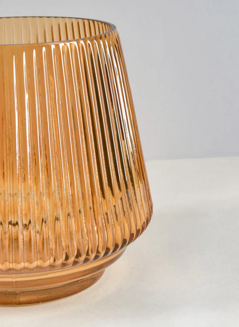 Tropez Amber Glass Vase