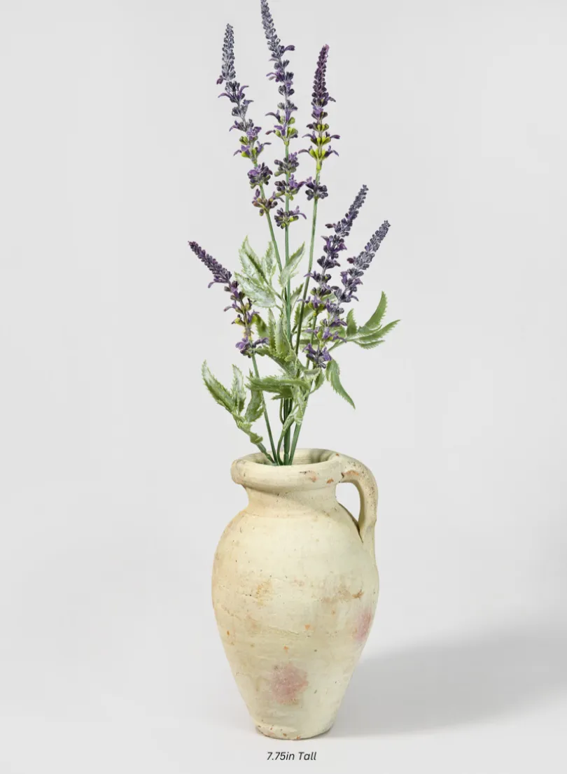 Tunisian Handmade Paros Vase with Handle