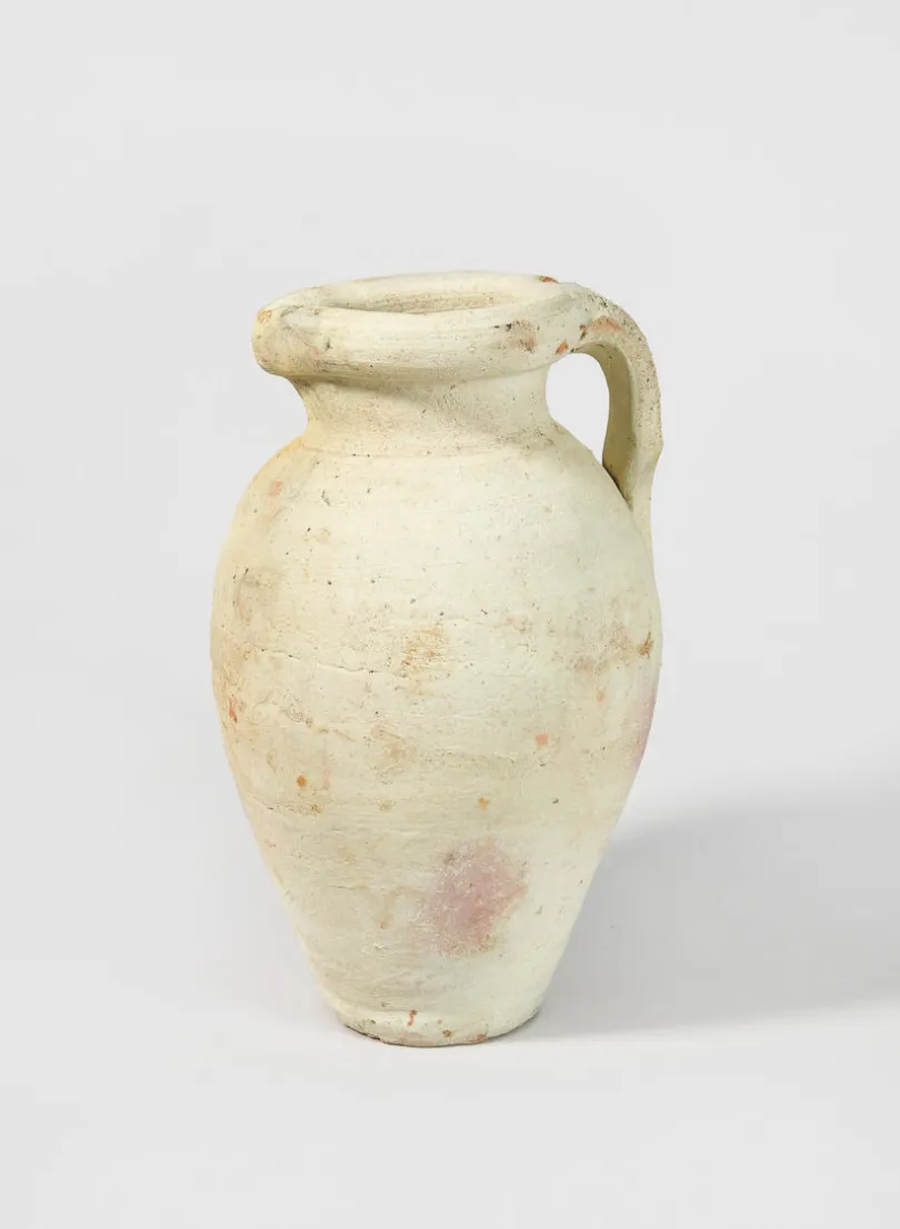 Tunisian Handmade Paros Vase with Handle