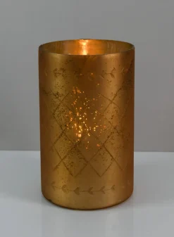 Valencia Aged Gold Mercury Glass Holder