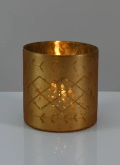 Valencia Aged Gold Mercury Glass Holder