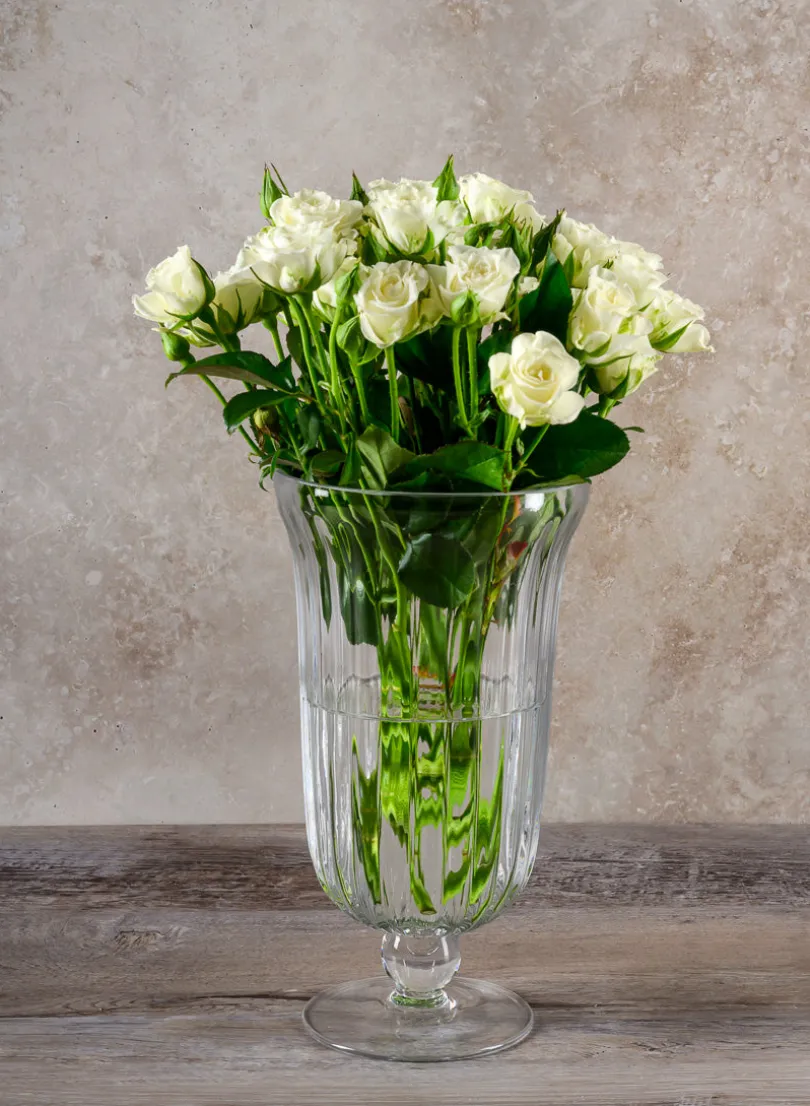 Versailles Pleated Glass Urn