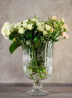 Versailles Pleated Glass Urn