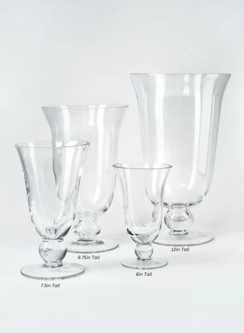 Vienna Clear Glass Urns