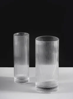 Vienna Pleated Glass Cylinder