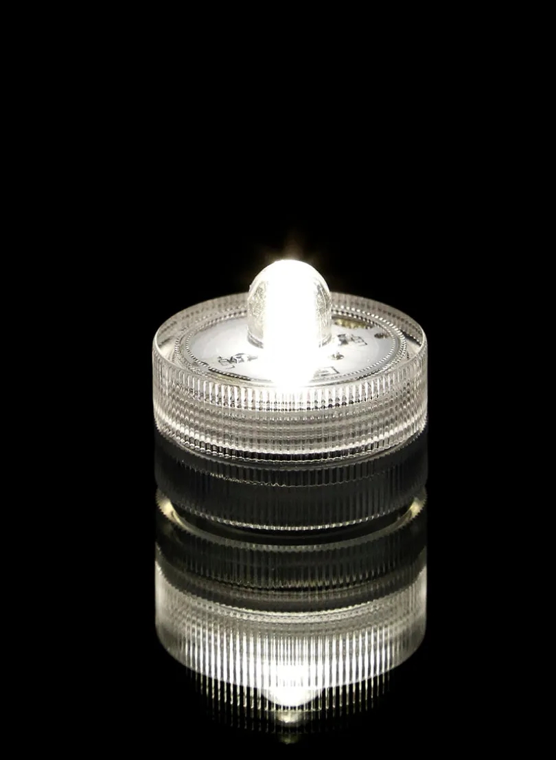 Warm White Submersible Single LED Light, Set of 10