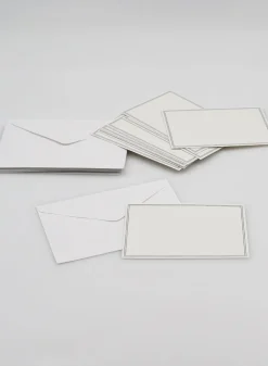 White Bouquet Card with Envelope, Set of 12