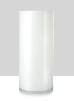 White Cylinder Glass Vases