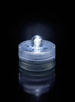 White Submersible Single LED Light, Set of 10