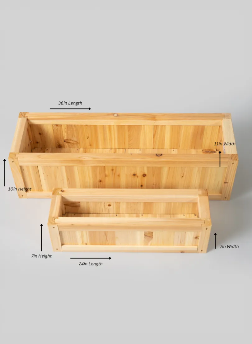 Windham Outdoor Wood Flower Box