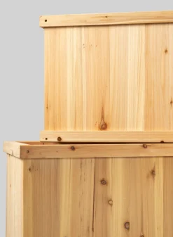 Windham Rectangular Outdoor Deep Wood Planter Box