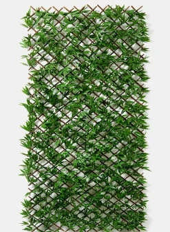 40 x 79in UV-Resistant Bamboo Leaf Accordion Willow Fence