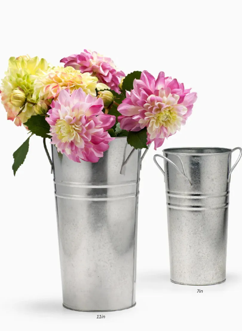 Zinc French Vases With Round Handles